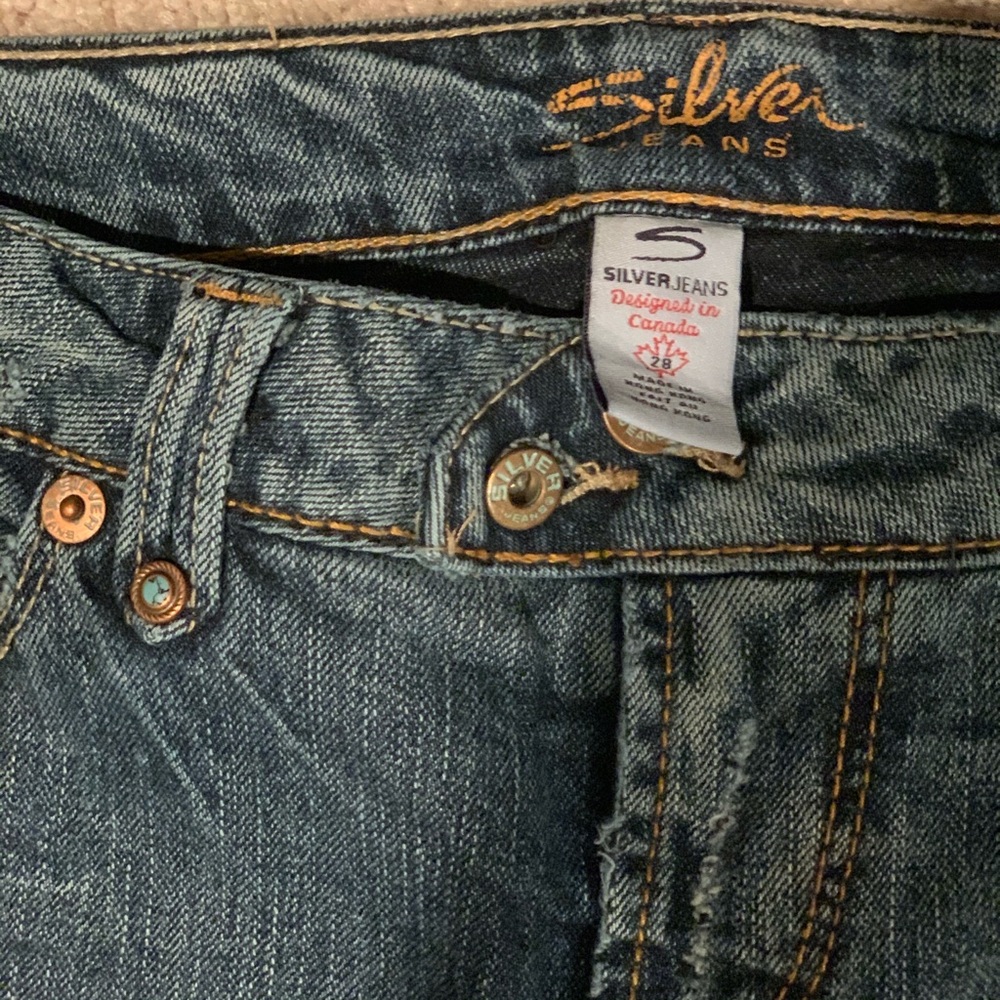 Silver Flare Jeans